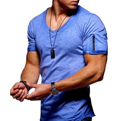Ultimate Muscle Fit T-Shirt | Zipper Pocket Design