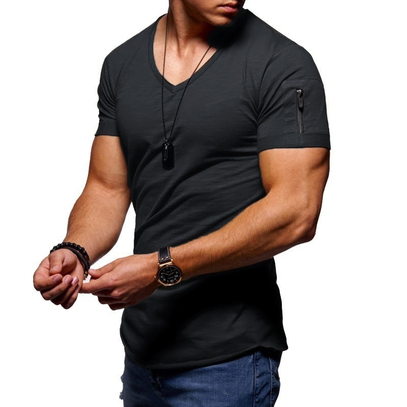 Ultimate Muscle Fit T-Shirt | Zipper Pocket Design