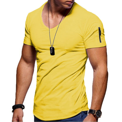 Ultimate Muscle Fit T-Shirt | Zipper Pocket Design