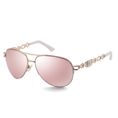 Ultra Chic Aviator Sunglasses | Stylish Chain Design