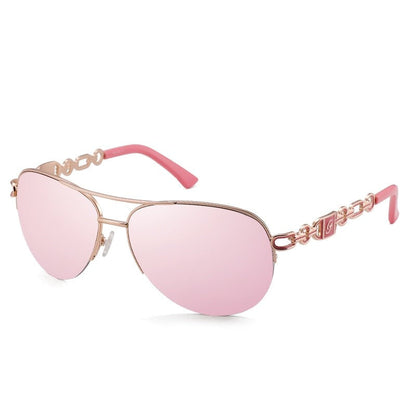 Ultra Chic Aviator Sunglasses | Stylish Chain Design