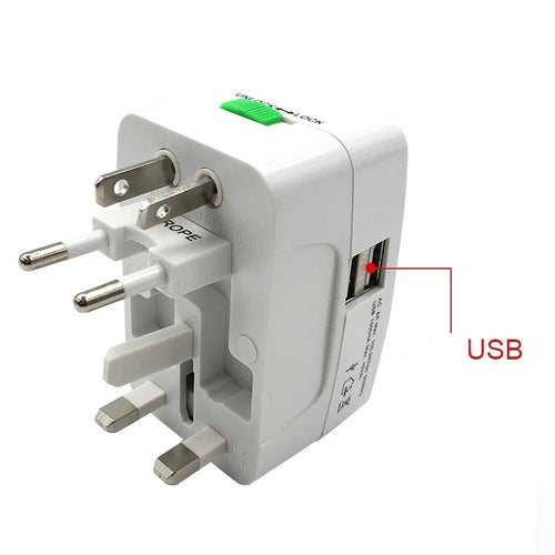 Universal Travel Adapter | Surge Protector & USB Travel Adapter