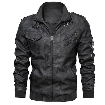 Urban Explorer Leather Jacket | Removable Hood