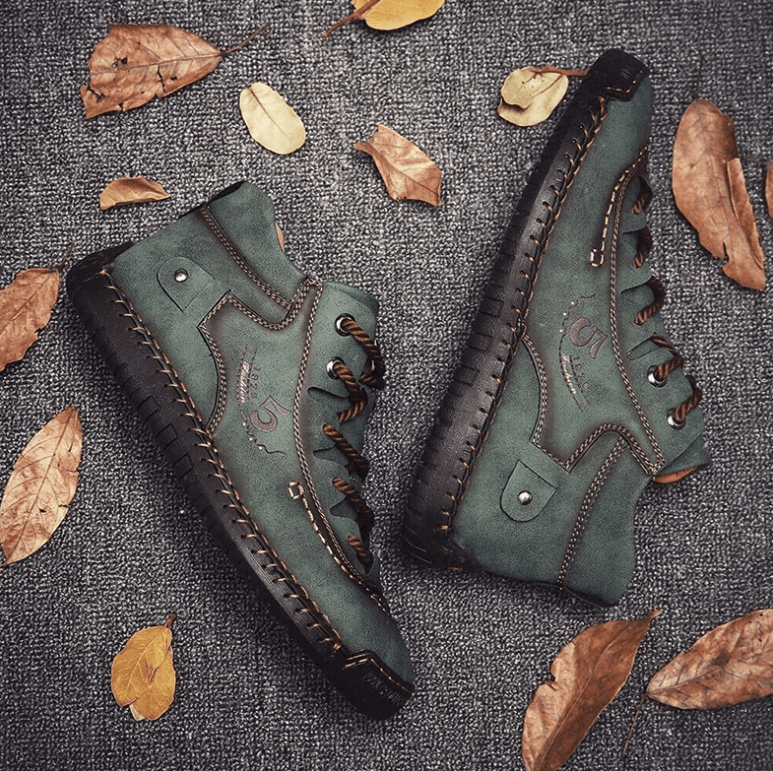 Urban Leather Sneakers | Trendy City Fashion Forward