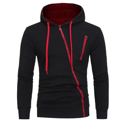Urban Style Hoodie & Joggers Set | Stylish Contrast Zip