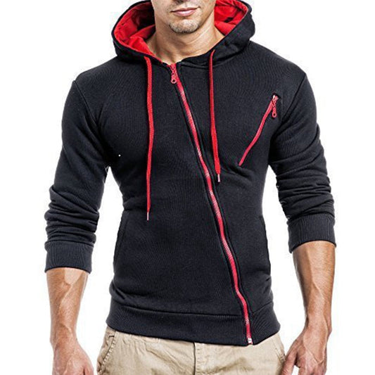 Urban Style Hoodie & Joggers Set | Stylish Contrast Zip