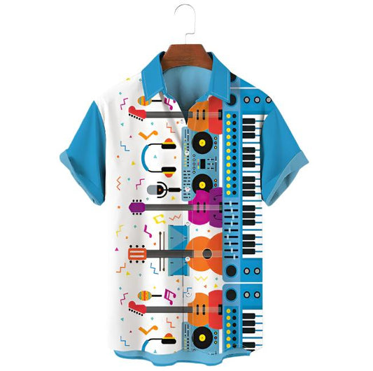 Vibrant Music-Themed Shirt | Lightweight | Breathable & Stylish
