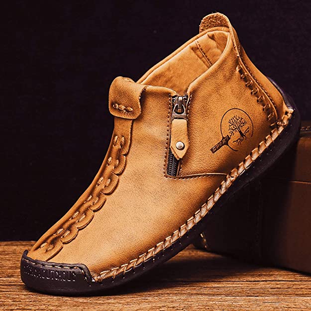 Warm Leather Ankle Boots | Fur Lined Comfort for Women