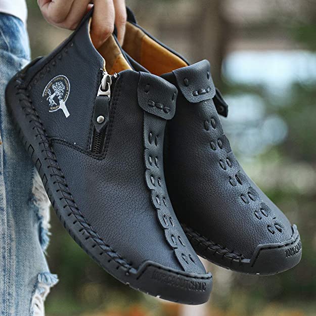 Warm Leather Ankle Boots | Fur Lined Comfort for Women