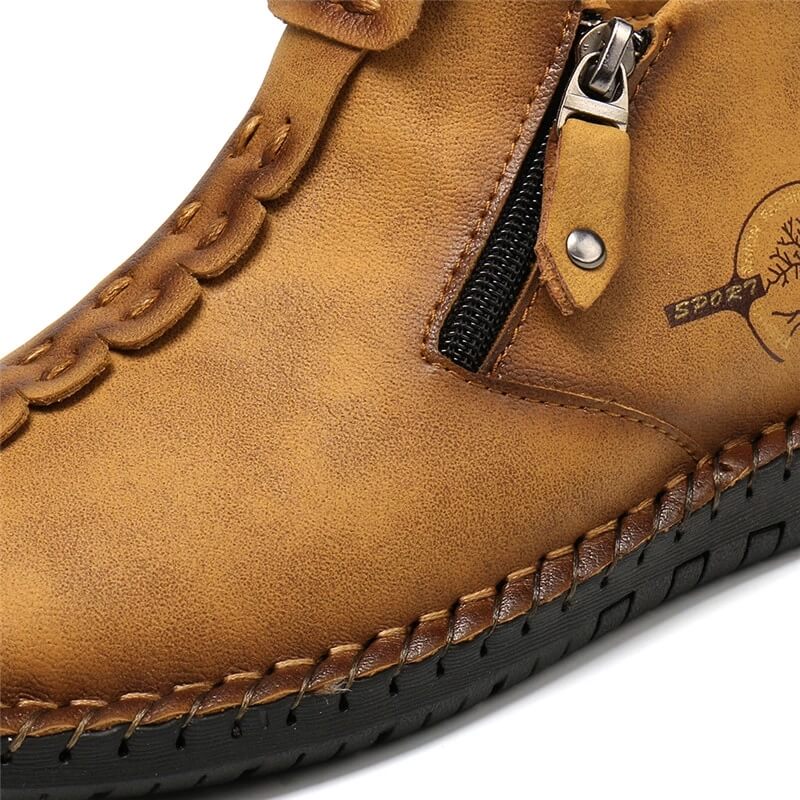 Warm Leather Ankle Boots | Fur Lined Comfort for Women