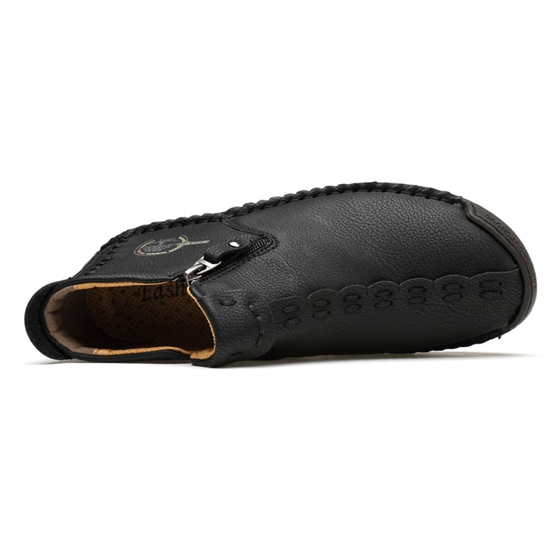 Warm Leather Ankle Boots | Fur Lined Comfort for Women