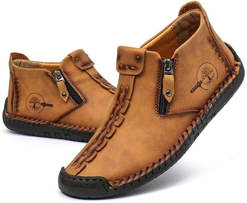 Warm Leather Ankle Boots | Fur Lined Comfort for Women