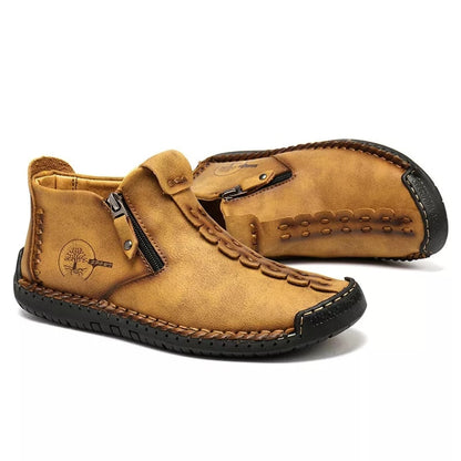 Warm Leather Ankle Boots | Fur Lined Comfort for Women