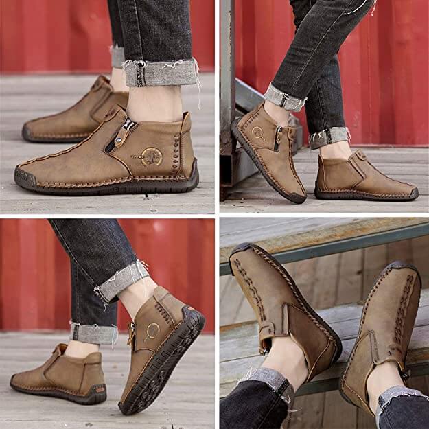 Warm Leather Ankle Boots | Fur Lined Comfort for Women