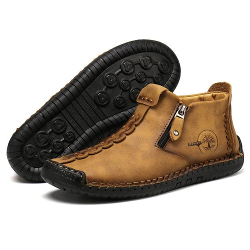 Warm Leather Ankle Boots | Fur Lined Comfort for Women