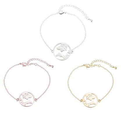 World Map Bracelet | Timeless Elegance Bracelet