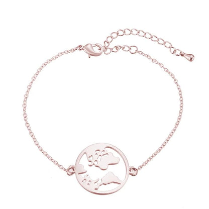 World Map Bracelet | Timeless Elegance Bracelet
