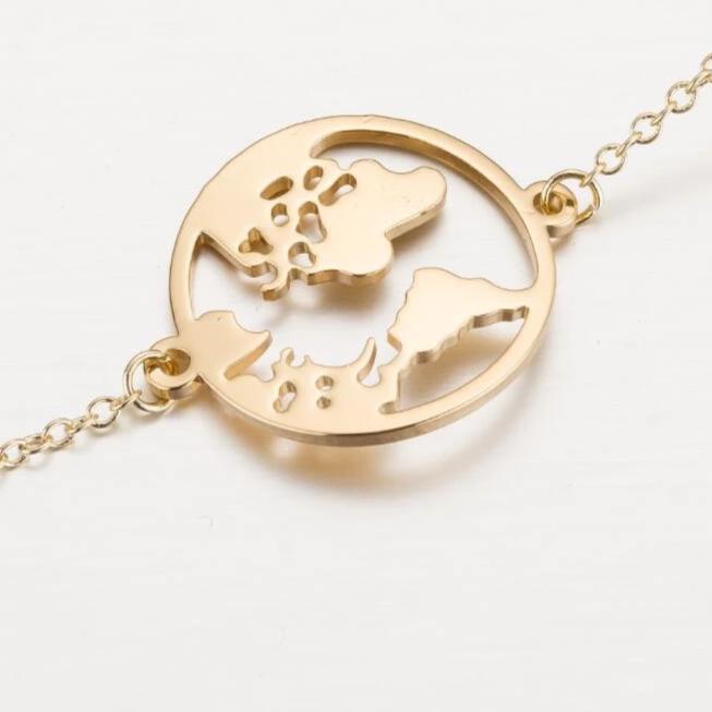 World Map Bracelet | Timeless Elegance Bracelet