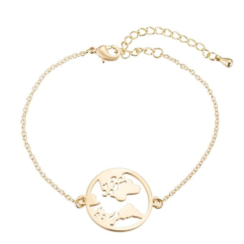 World Map Bracelet | Timeless Elegance Bracelet