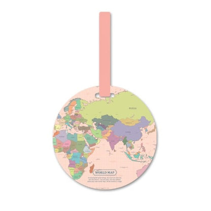 World Map Luggage Tags | Vibrant and Stylish Travel Accessory