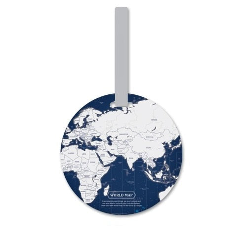 World Map Luggage Tags | Vibrant and Stylish Travel Accessory